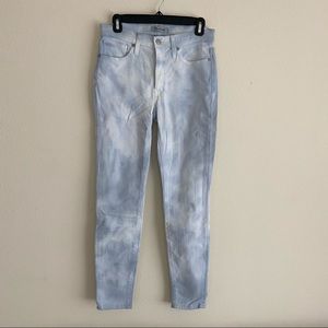 Madewell Tie Dye 9” High Rise Skinny Jean